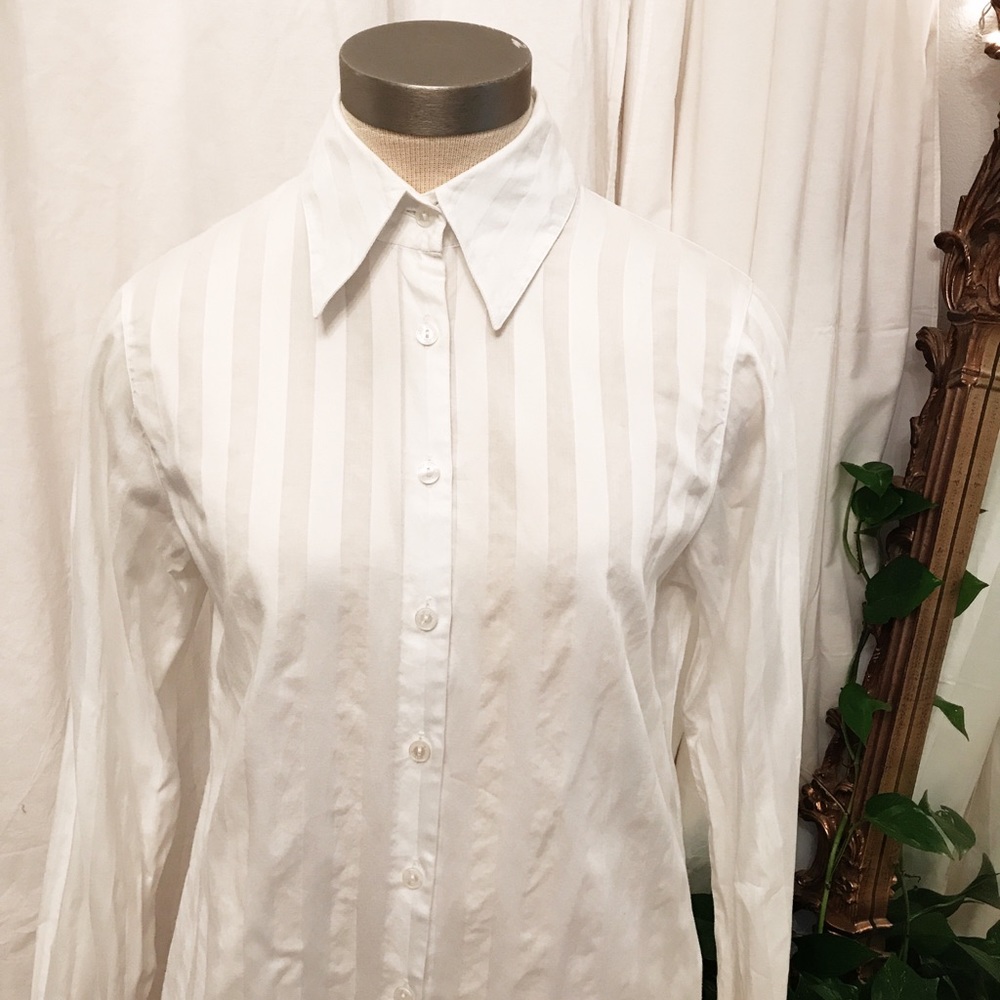 Anne Fontaine Parisian white button down shirt
